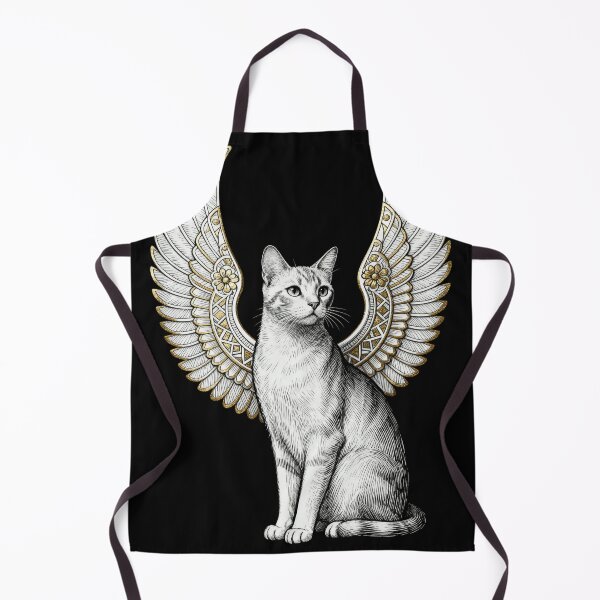 Item preview, Winged Egyptian Cat – Sacred Mythical Feline Minimalist Art designed and sold by CatVibesStudio.