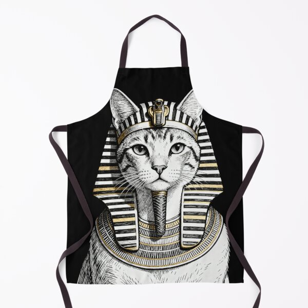 Item preview, Sphinx Cat Portrait – Egyptian Royal Minimalist Black and White Art designed and sold by CatVibesStudio.