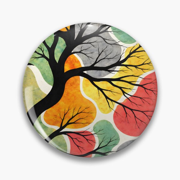 Item preview, Colorful Seasons Tree – Abstract Modern Nature Art designed and sold by blankTeeShirt.