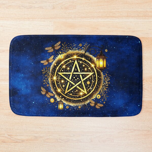Item preview, Celestial Pentacle – Golden Forest Witchcraft Sigil designed and sold by MysticOzzy.