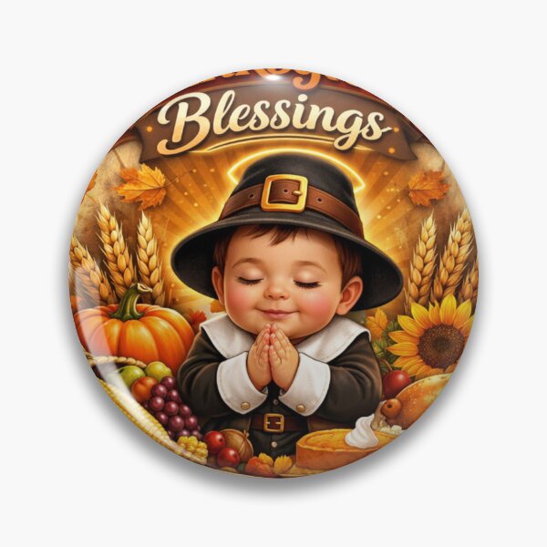 Item preview, Thankful & Blessed Baby Thanksgiving Shirt Cute Christian Fall Baby Outfit designed and sold by ArtByKapil.