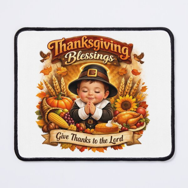 Item preview, Thankful & Blessed Baby Thanksgiving Shirt Cute Christian Fall Baby Outfit designed and sold by ArtByKapil.