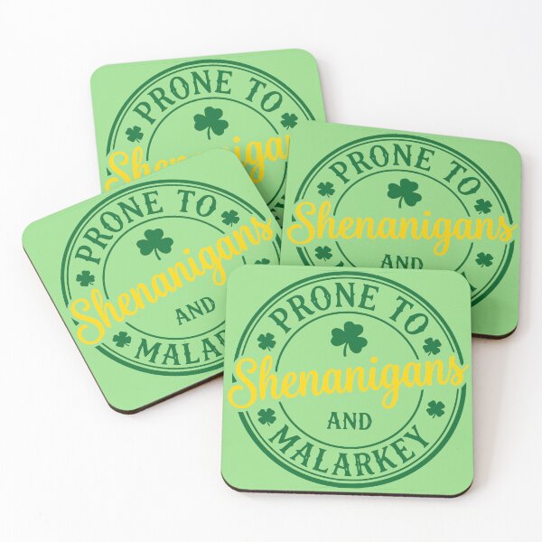 Item preview, Prone to Shenanigans and Malarkey St. Patricks Day T-Shirt | Shamrocks, Party Tee designed and sold by rvanderveken.