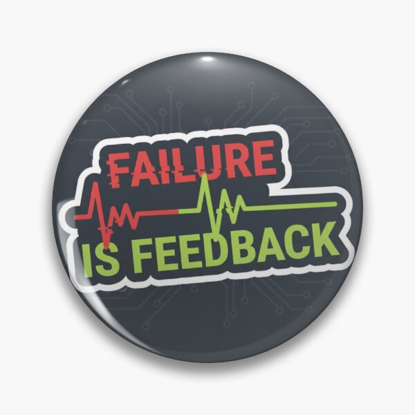 Item preview, Failure Is Feedback Growth Mindset Tech Sticker designed and sold by Nicolae-SCROCIOB-Shop.