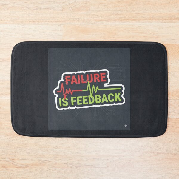 Item preview, Failure Is Feedback Growth Mindset Tech Sticker designed and sold by Nicolae-SCROCIOB-Shop.