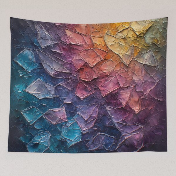 Item preview, Crinkled Colorful Abstract Design designed and sold by Paragon-Art.