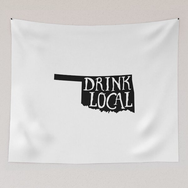 Item preview, Drink Local Oklahoma State Outline Craft Beer designed and sold by graf1k.