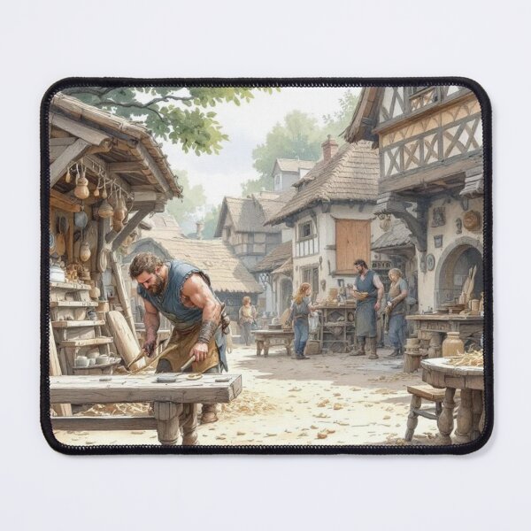 Item preview, Village life (Middle Ages) designed and sold by jefboutique6150.