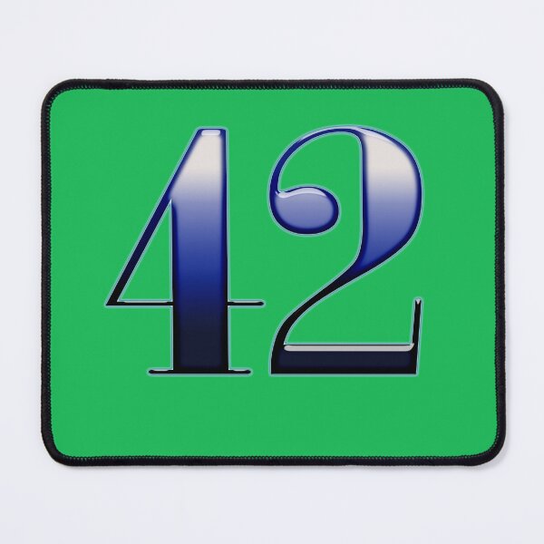 Item preview, NUMBER 42 IN A SHADED BLUE COLOR designed and sold by solgel47.