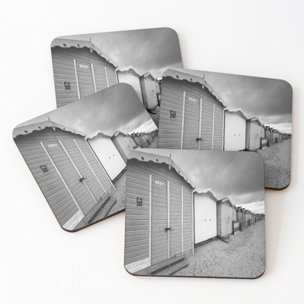 Item preview, English Beach Huts Monochrome designed and sold by Londonimages.