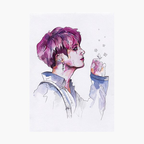 BTS - Jungkook Butterfly Photographic Print