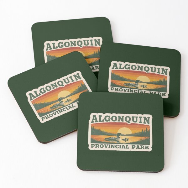 Item preview, Algonquin Park Vintage Travel Sticker (Loons) designed and sold by Collector's Collections.