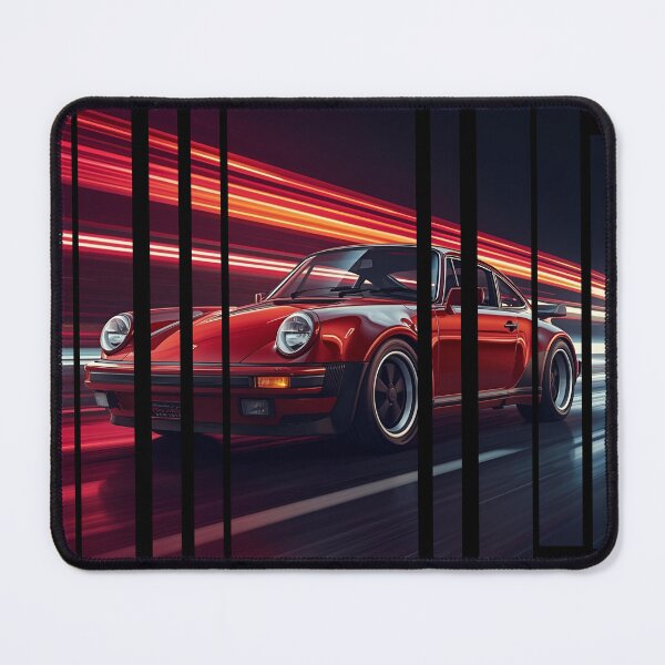 Item preview, Porsch 911 Turbo S inspired Design Vintage racing poster style, dynamic motion lines 10 designed and sold by Neon G.