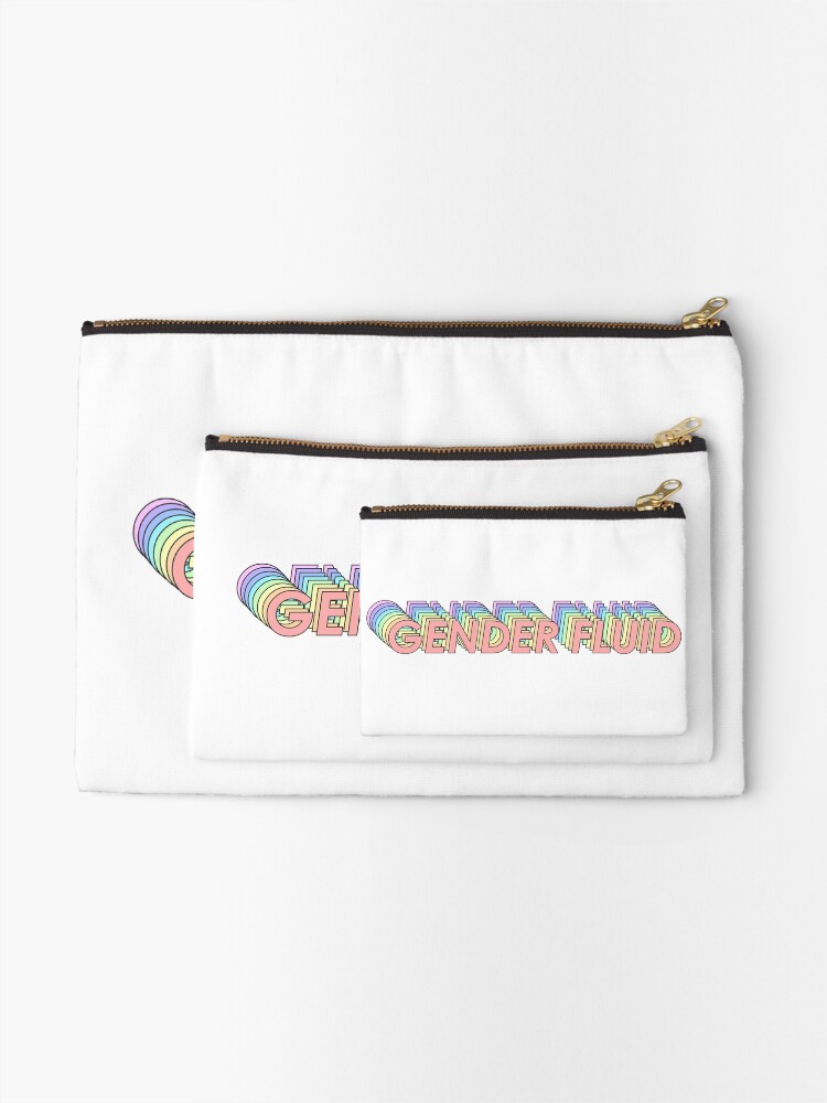 Thumbnail 2 of 4, Zipper Pouch, GENDER FLUID designed and sold by oddwonders.