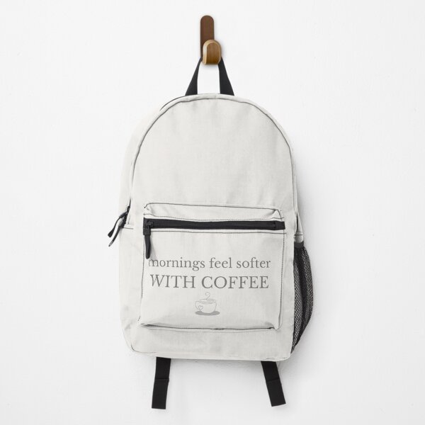 Item preview, Mornings Feel Softer With Coffee Minimalist Design designed and sold by Minimalist Typography.