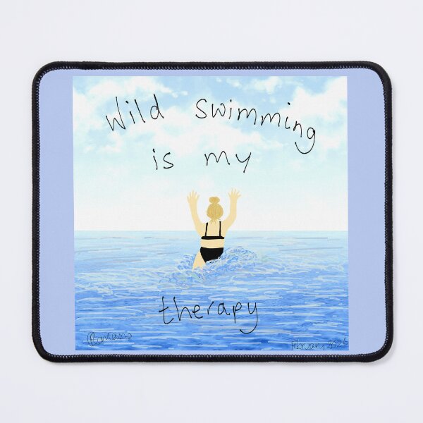 Item preview, Wild swimming is my therapy designed and sold by CRomanoArt.