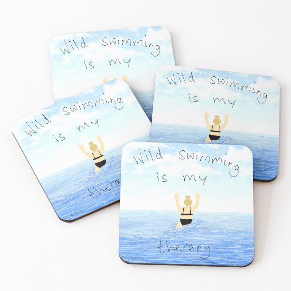 Item preview, Wild swimming is my therapy designed and sold by CRomanoArt.