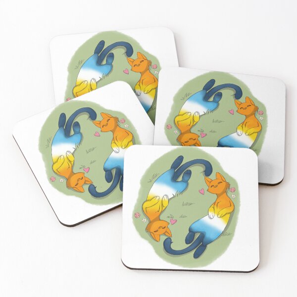 Item preview, Pride kitties: aroace edition designed and sold by Askyonfire.