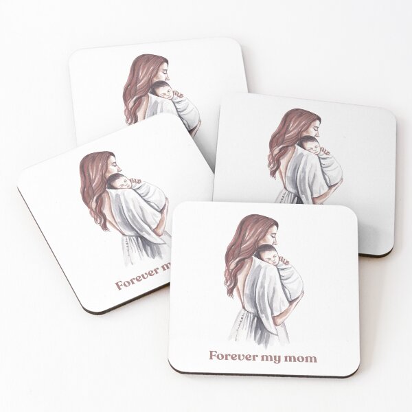 Item preview, Mother’s Day- Forever My Mom – Minimal Mother and Child Illustration designed and sold by edartdesing.