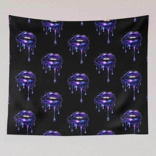 Item preview, Labios de goteo de galaxia designed and sold by TheWonkyEaselCo.