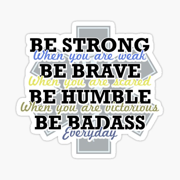 Gifts for EMT EMS Brave Proud Humble Heroes Sticker