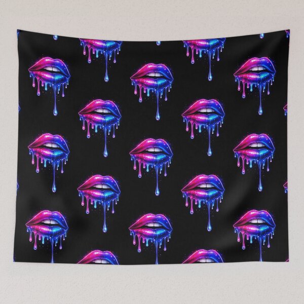 Item preview, Beso de goteo de neón designed and sold by TheWonkyEaselCo.