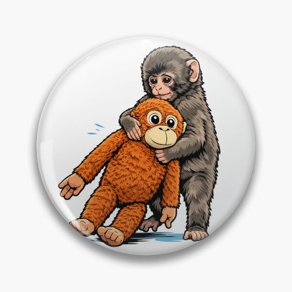 Item preview, Punch the Monkey Japan Makak sad Monkey and his Toy designed and sold by CyberArtistOne.