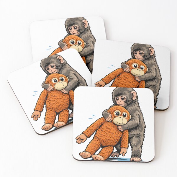 Item preview, Punch the Monkey Japan Makak sad Monkey and his Toy designed and sold by CyberArtistOne.