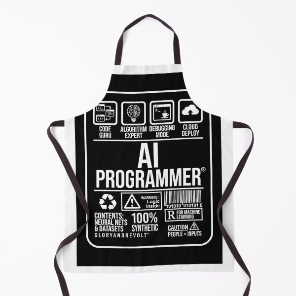 Item preview, Funny AI Programmer Artificial Intelligence Warning Label Graphic designed and sold by ZyricZyric.
