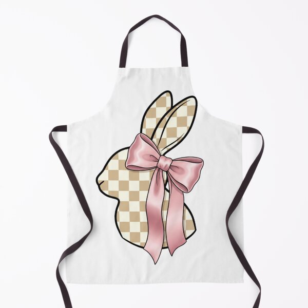 Item preview, Coquette Bunny - Pink Bow Checkered Aesthetic Easter designed and sold by LaurannaDesign.