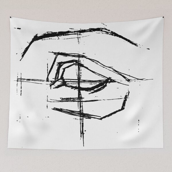 Item preview, Bargue Eye Block-In Pencil Sketch Academic Art designed and sold by MZ-Studio.