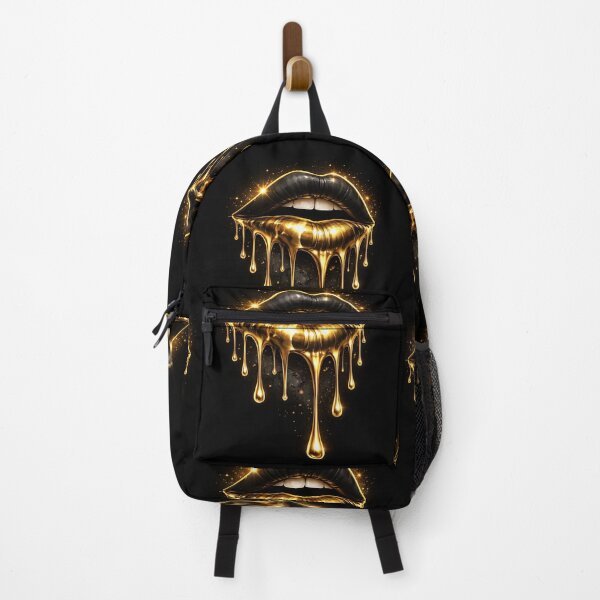 Item preview, Gold Drip Kiss designed and sold by TheWonkyEaselCo.