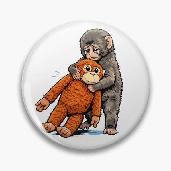 Item preview, Punch the Monkey Japan Makak sad Monkey and his Toy designed and sold by CyberArtistOne.