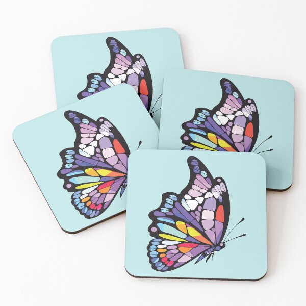 Item preview, colorful butterfly mosaic designed and sold by designmari.