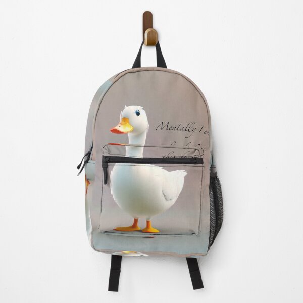 Item preview, Mentally I Am This Duck – Funny Duck Meme Aesthetic Illustration designed and sold by Noctavia07.
