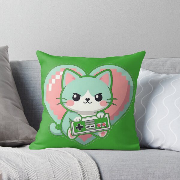 Item preview, Cute cat holding its game console, funny gift for a gamer designed and sold by UrbanView.