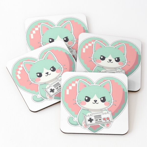 Item preview, Cute cat holding its game console, funny gift for a gamer designed and sold by UrbanView.