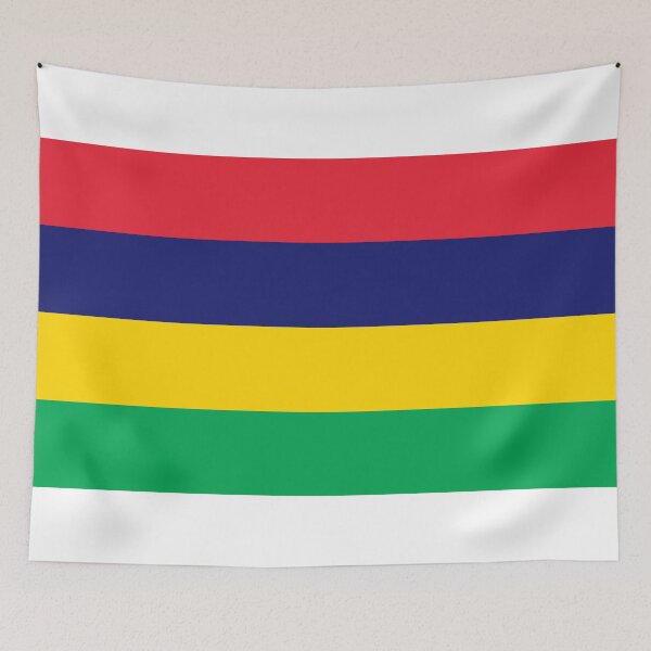Item preview, Mauritius National Flag - Four Stripes Pride & Island Heritage designed and sold by NTGUILTY.