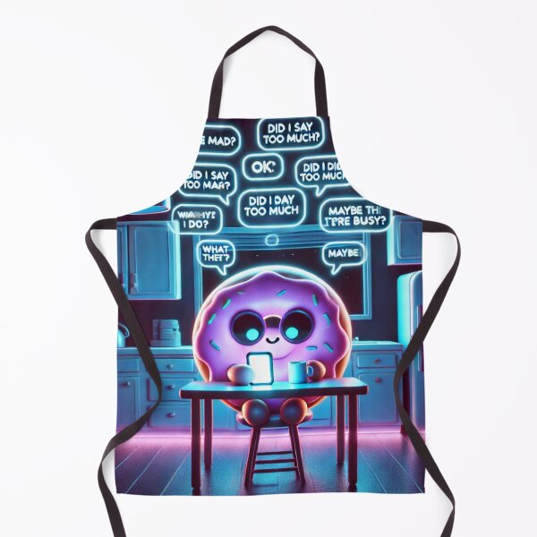Item preview, Did I Say Too Much? – Post Texting Overthinking Donut | Neon Message Spiral Meme designed and sold by ComedyInkFactor.