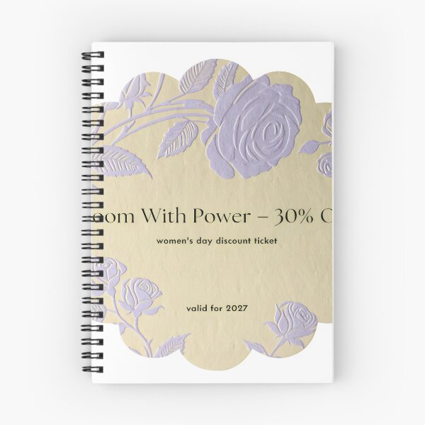 Item preview, Elegant Women's Day discount ticket with floral design and 30 percent off designed and sold by Creative88Art.