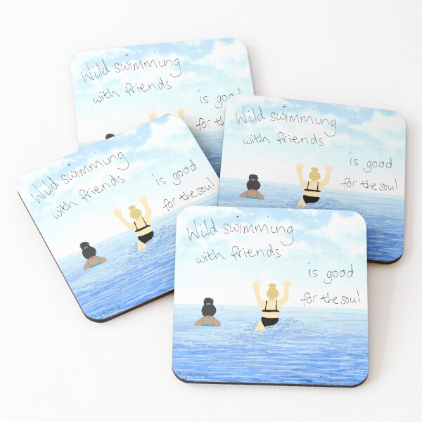 Item preview, Wild swimming with friends designed and sold by CRomanoArt.