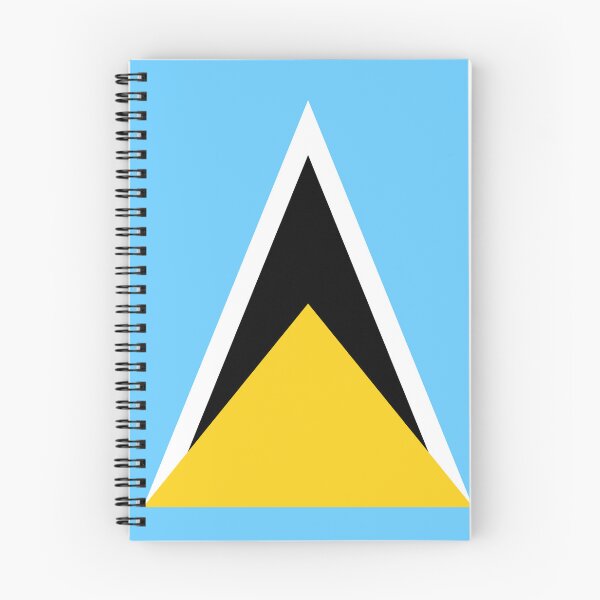 Item preview, Saint Lucia National Flag - Caribbean Pride & The Pitons Design designed and sold by NTGUILTY.