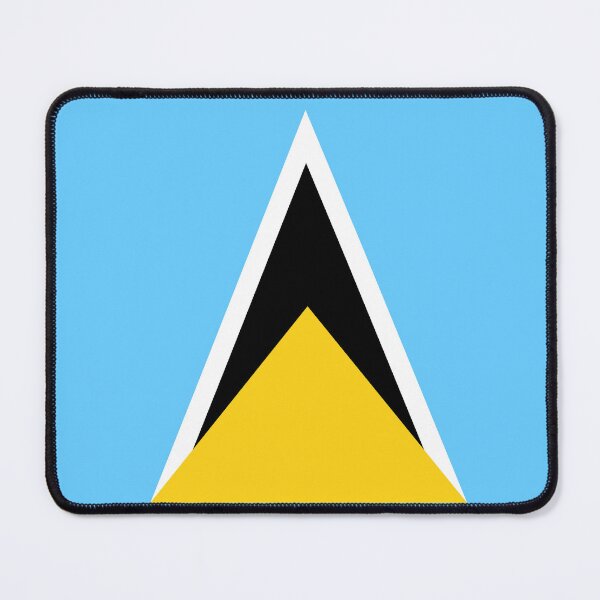 Item preview, Saint Lucia National Flag - Caribbean Pride & The Pitons Design designed and sold by NTGUILTY.