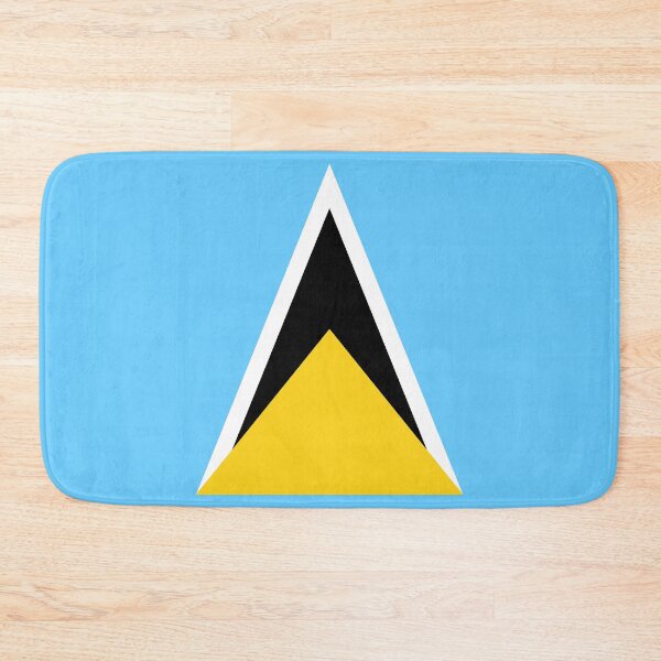 Item preview, Saint Lucia National Flag - Caribbean Pride & The Pitons Design designed and sold by NTGUILTY.