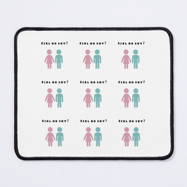 Item preview, Girl Or Boy Gender Reveal Pregnancy Pink Blue Stickers Prints Posters Wall Art Magnet Home Coffee Cup Decoration TShirt Stationary Notebook Magnet Hat Kitchen Work School Office Redbubble Shop designed and sold by Saritas Boutique Shop.