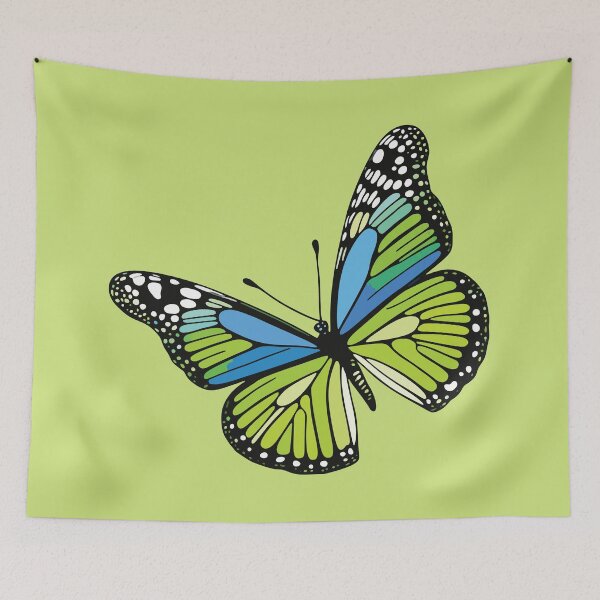 Item preview, teal butterfly designed and sold by designmari.