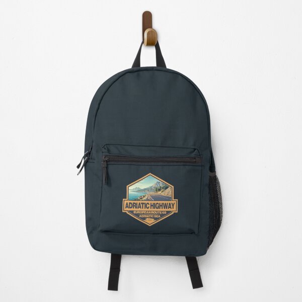Item preview, Adriatic Highway Coast Travel Art Badge designed and sold by KrisSidDesigns.