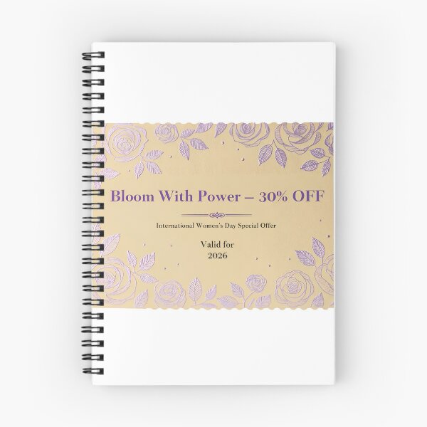 Item preview, Elegant discount coupon with floral design for International Women's Day designed and sold by Creative88Art.