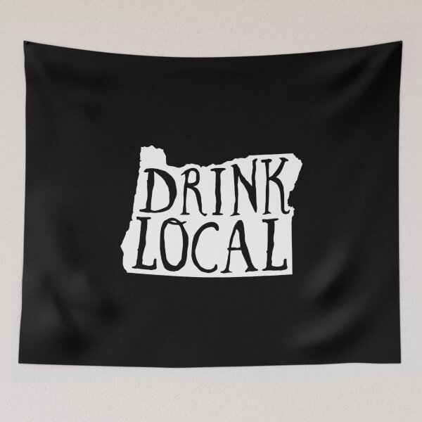 Item preview, Drink Local Oregon State Outline Craft Beer designed and sold by graf1k.