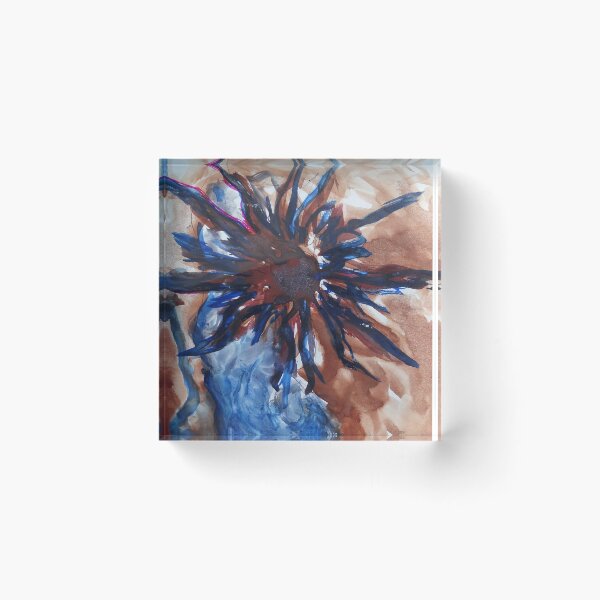 Item preview, Radiant Indigo Abstract Sunburst Artwork by Katt Yanda designed and sold by Artist-Katt-Yanda.